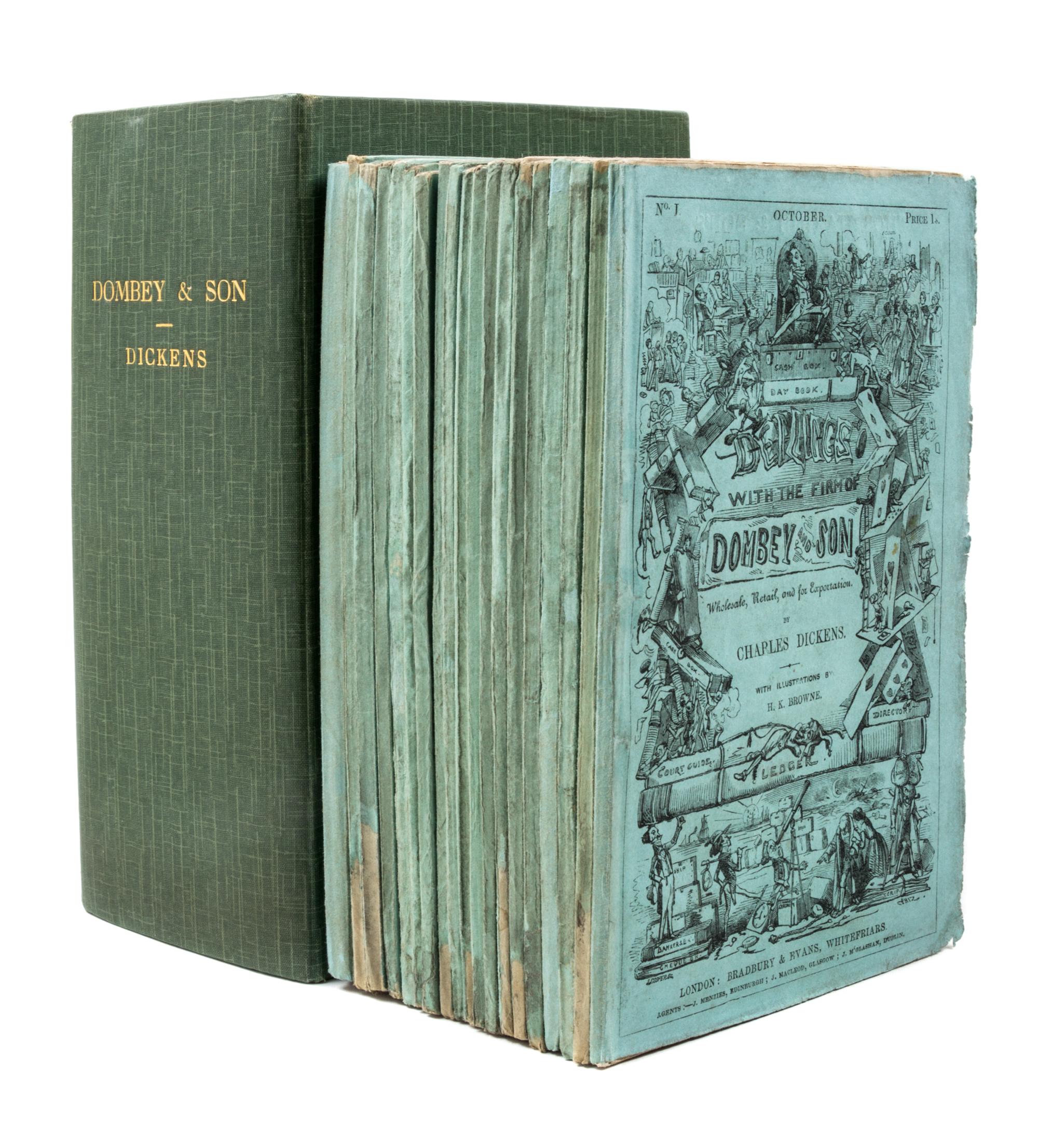 DICKENS, CHARLES. Dombey and Sons. London, 1846-48. First edition in original parts.