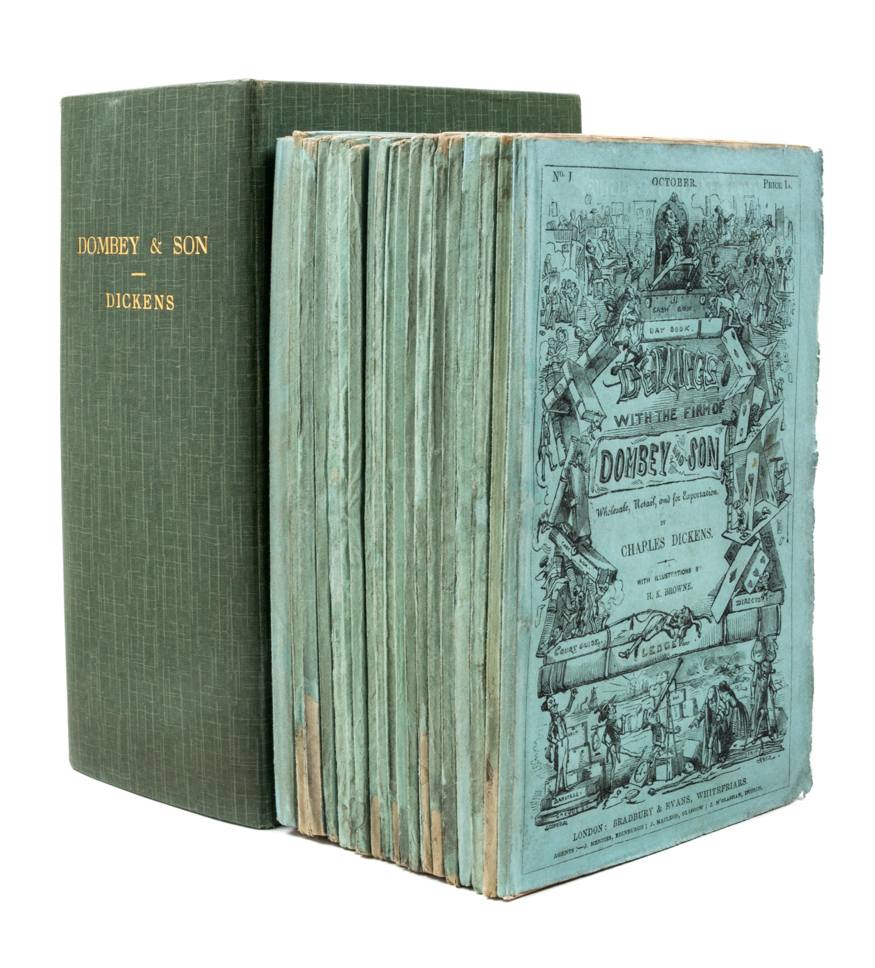 DICKENS, CHARLES. Dombey and Sons. London, 1846-48. First edition in original parts.
