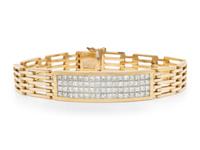 DIAMOND AND YELLOW GOLD BRACELET