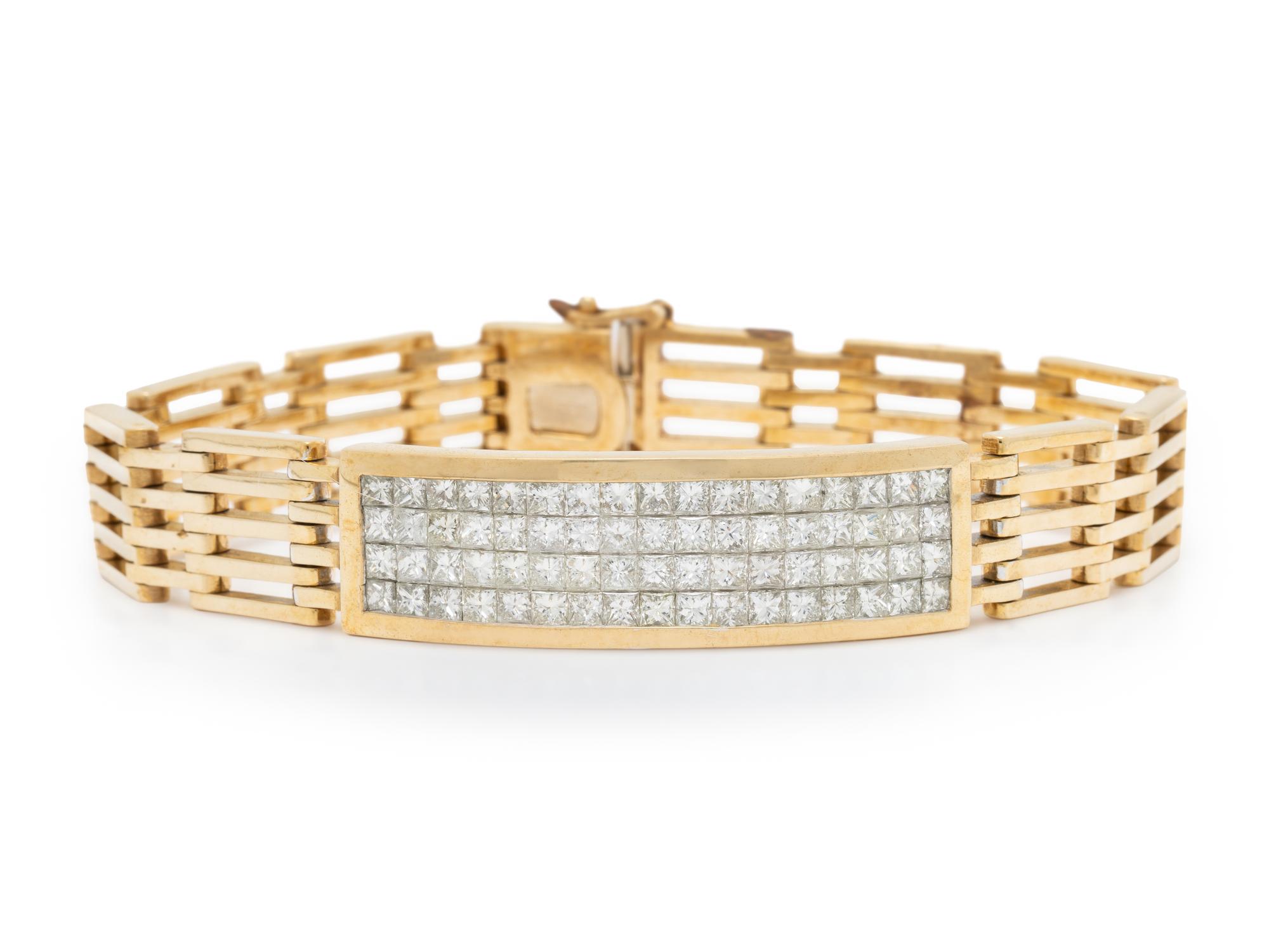 DIAMOND AND YELLOW GOLD BRACELET