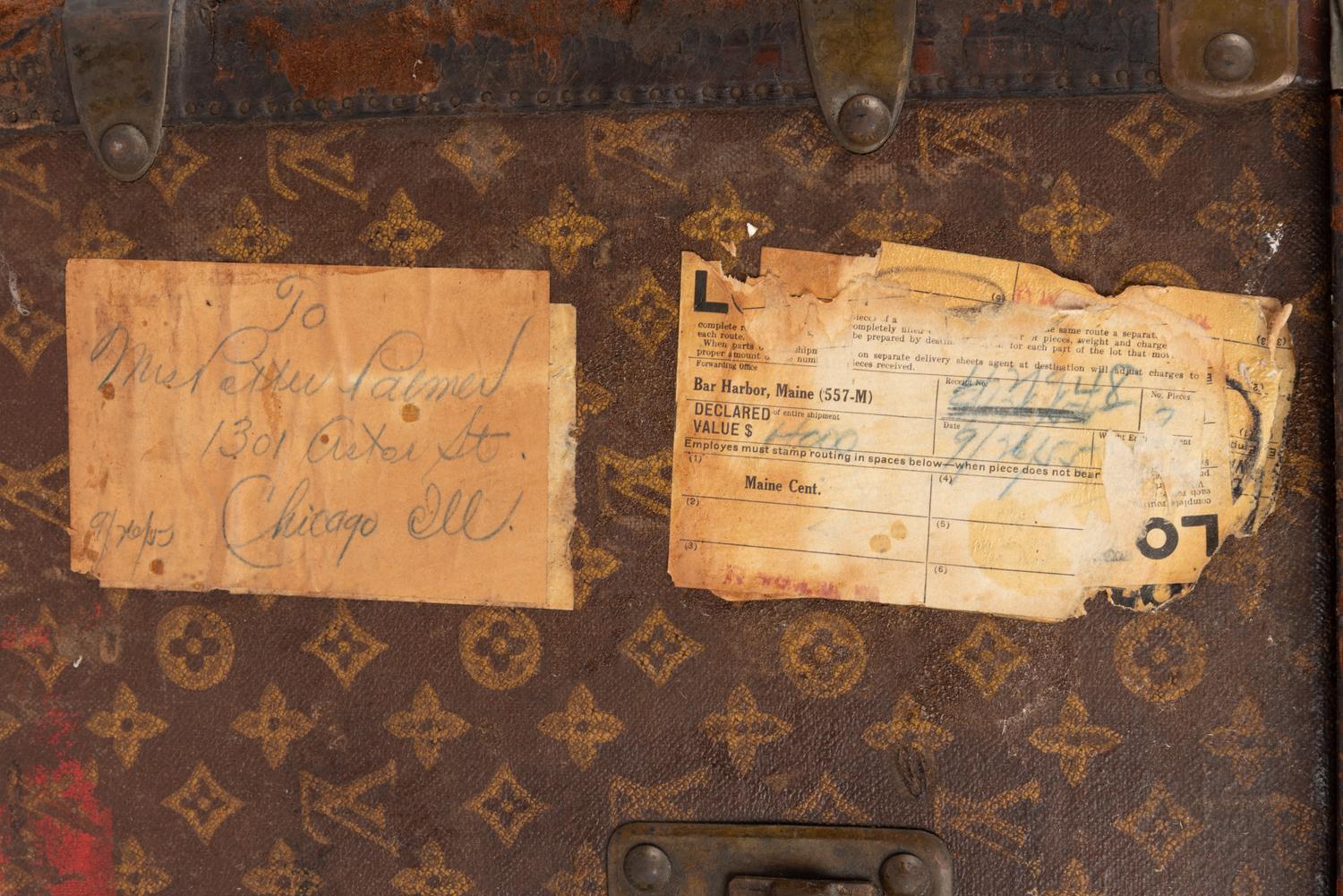 Bertha Palmer's Louis Vuitton Trunk, Late 19th Century