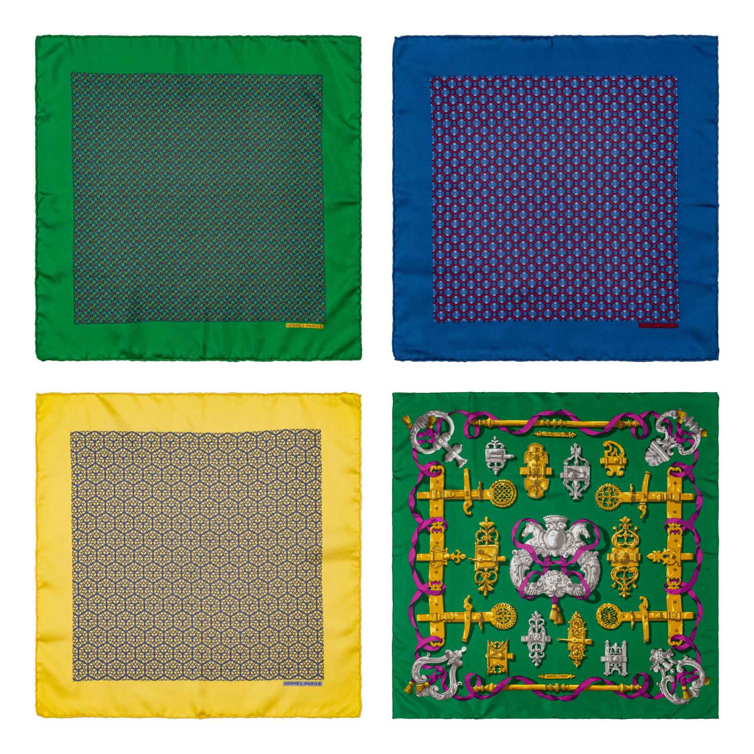 Four Hermès Scarves