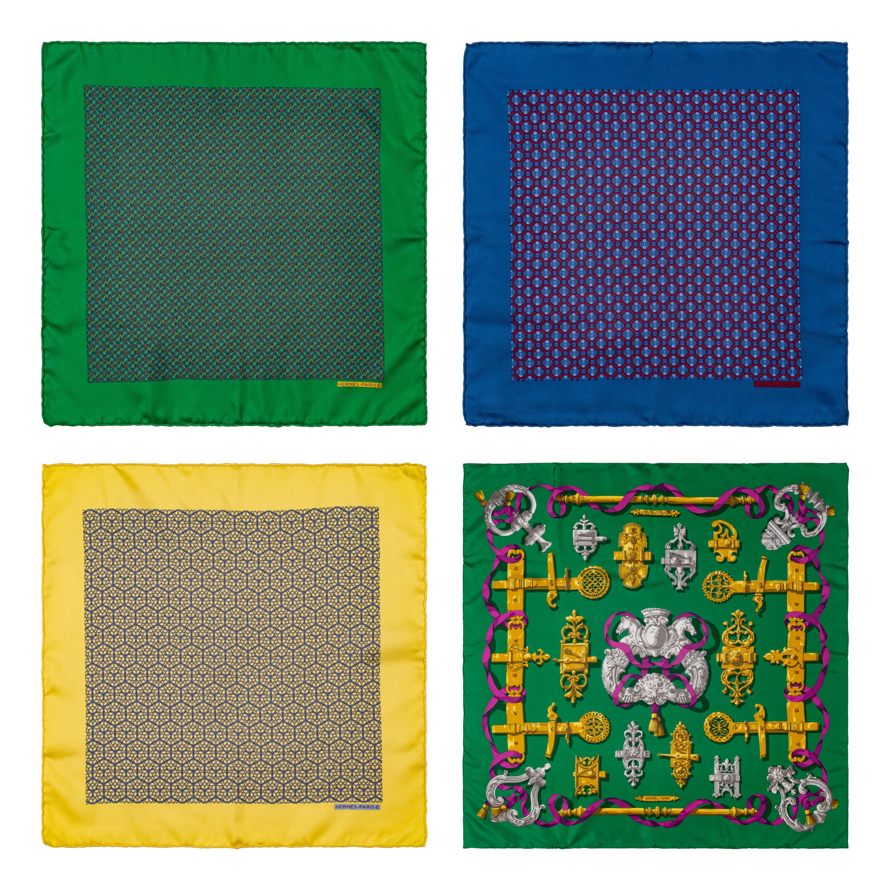 Four Hermès Scarves