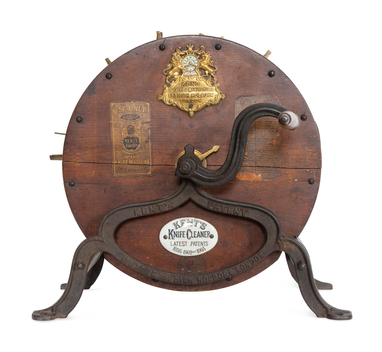 An English Table-Top Kent's Knife Cleaning Machine