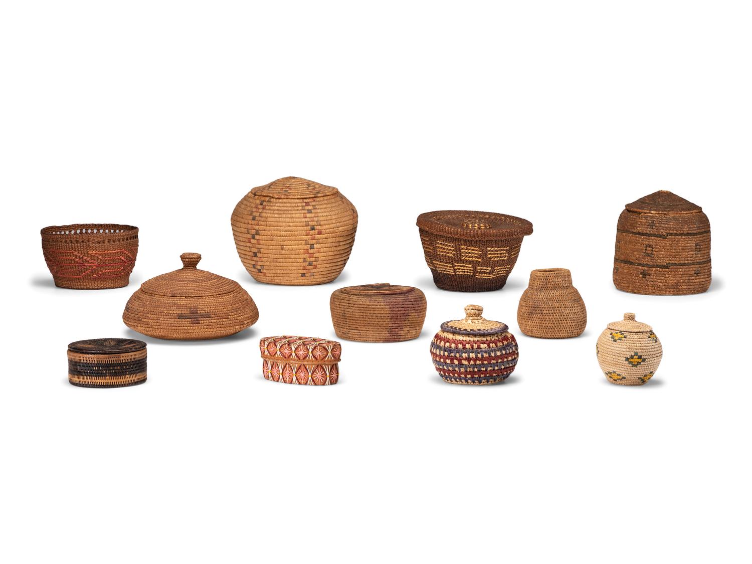 Tlingit and Alaskan Trinket Baskets, PLUS