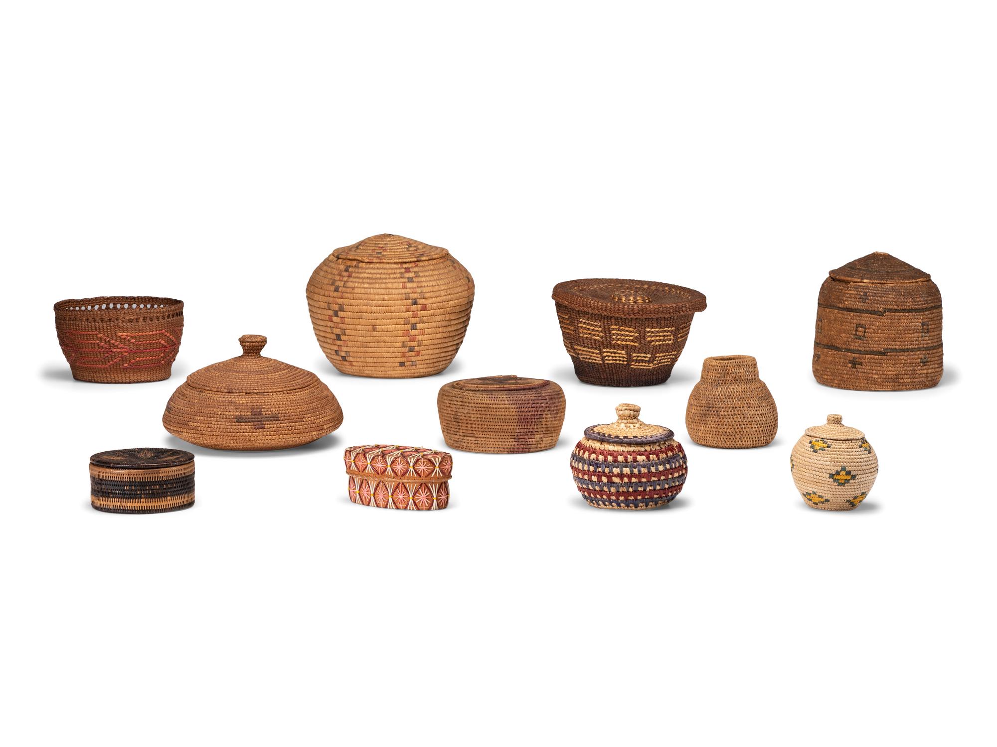 Tlingit and Alaskan Trinket Baskets, PLUS