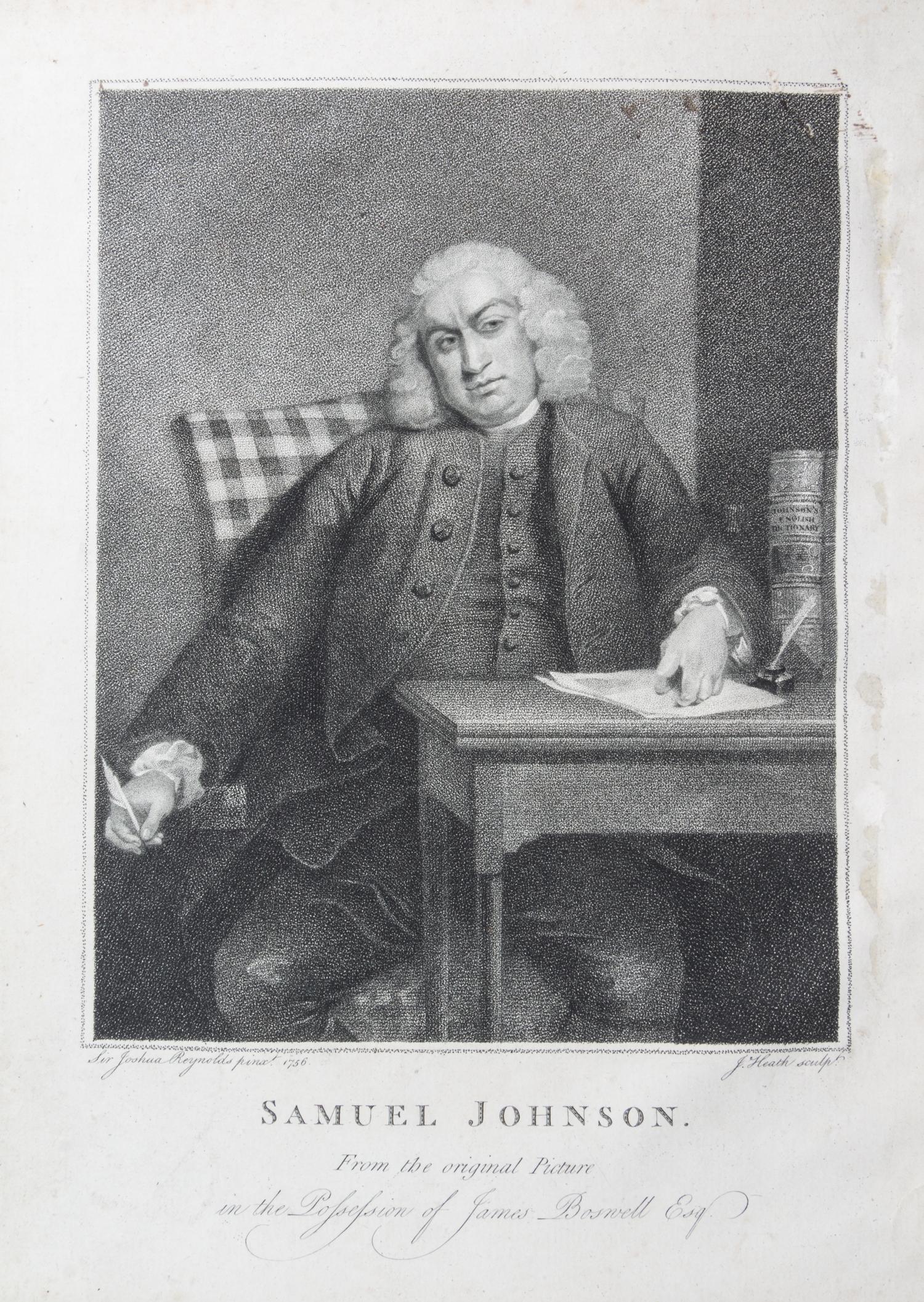 BOSWELL, JAMES. The Life of Samuel Johnson. London, 1791. 2 vols. First edition, first issues. Skibo/Yale copy.
