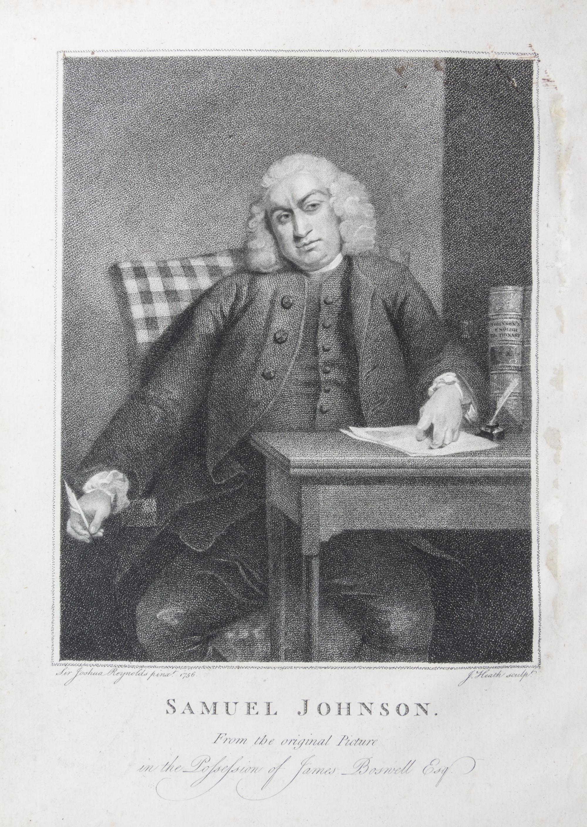 BOSWELL, JAMES. The Life of Samuel Johnson. London, 1791. 2 vols. First edition, first issues. Skibo/Yale copy.