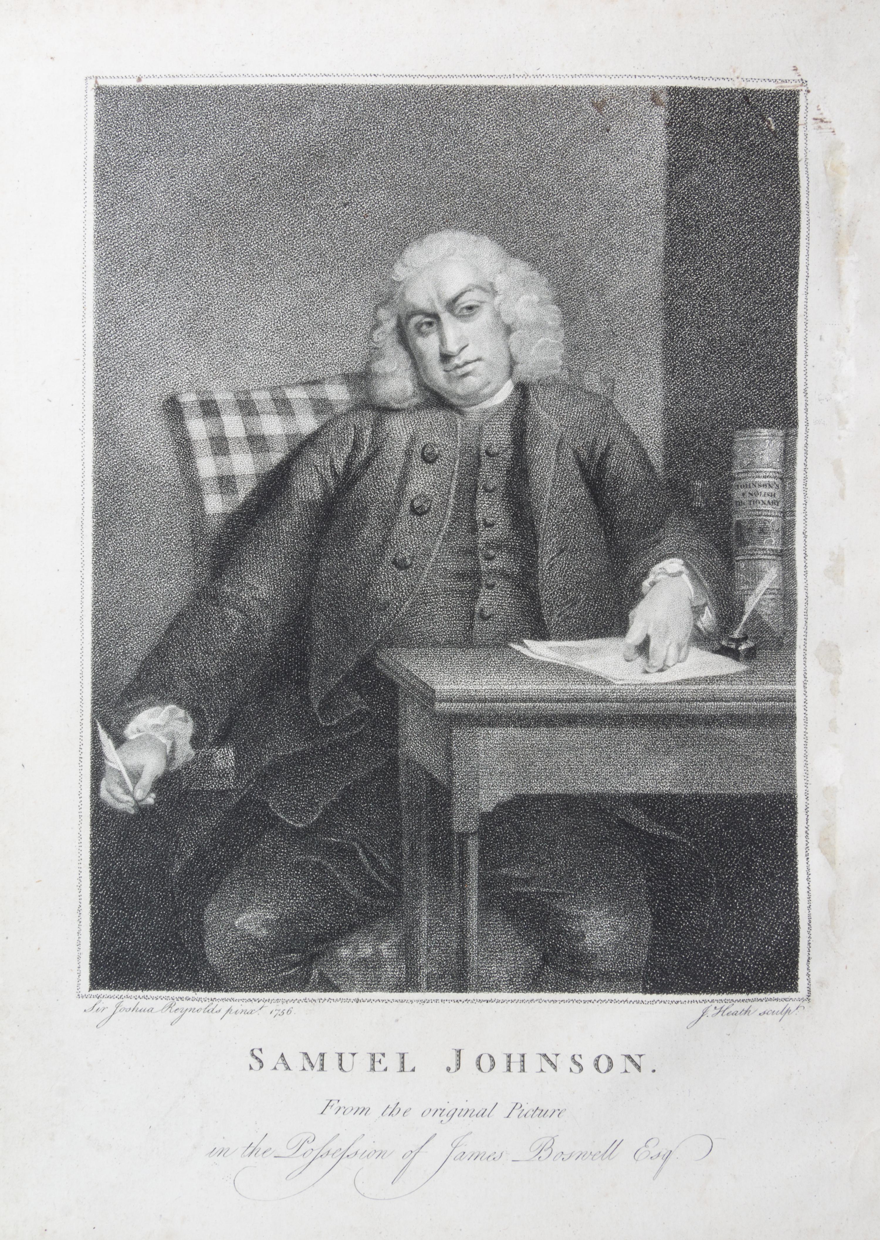 BOSWELL, JAMES. The Life of Samuel Johnson. London, 1791. 2 vols. First edition, first issues. Skibo/Yale copy.