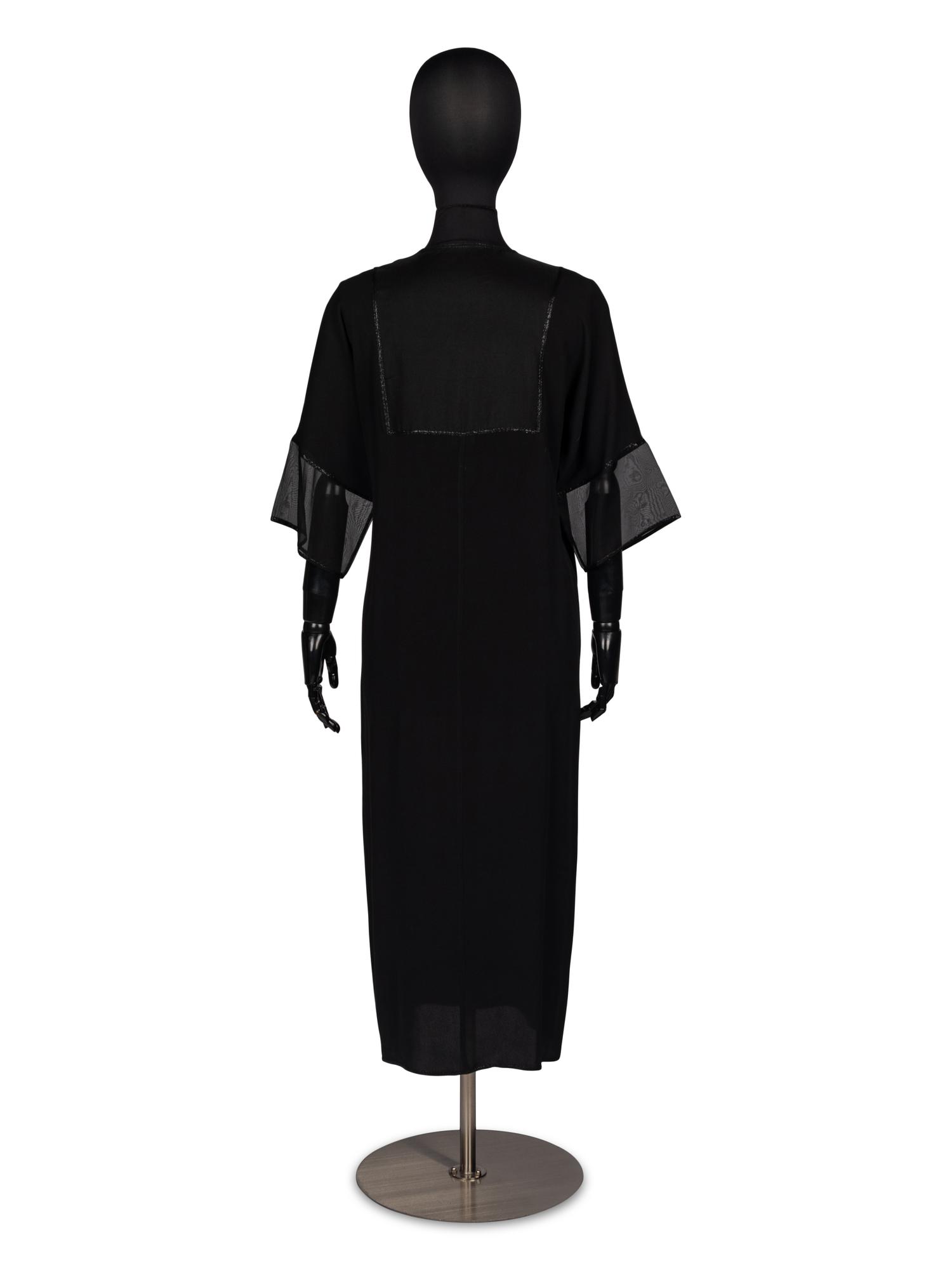 Geoffrey Beene Silk Semi-Sheer Dress