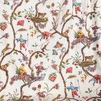 Five Pairs of Scalamandré Chinoise Exotique Curtains