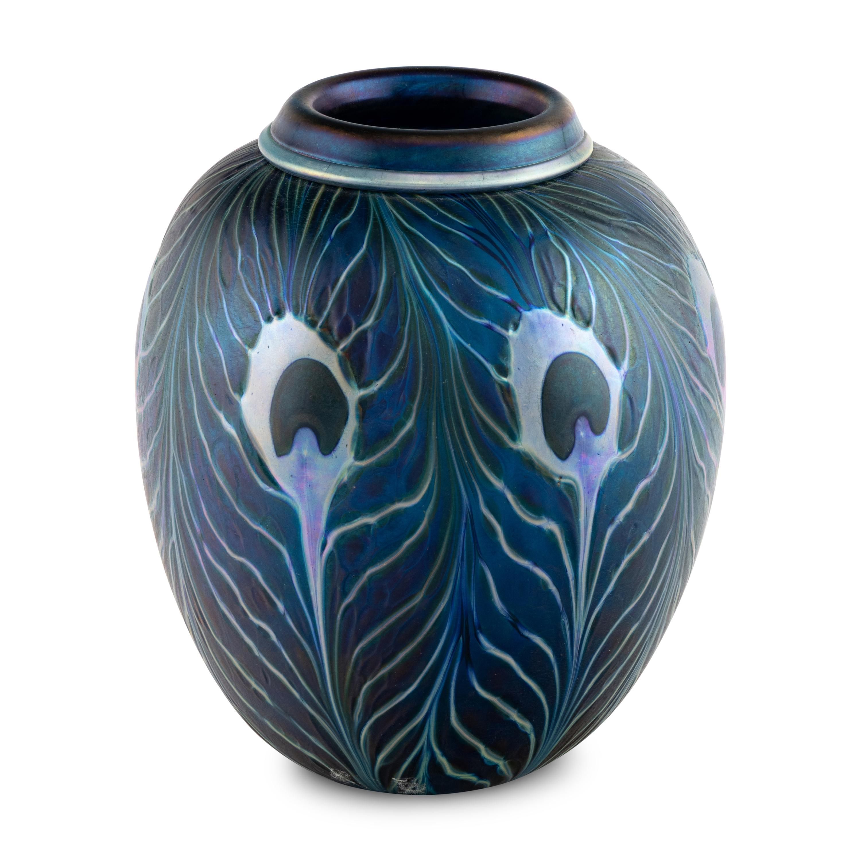 Charles Lotton (American, 1935-2021) — Peacock Vase, 2004