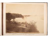 [NIAGARA FALLS, NY - EARLY PHOTOGRAPHY]. An album containing 20 views of Niagara Falls. Niagara Falls, New York, compiled in 1867.