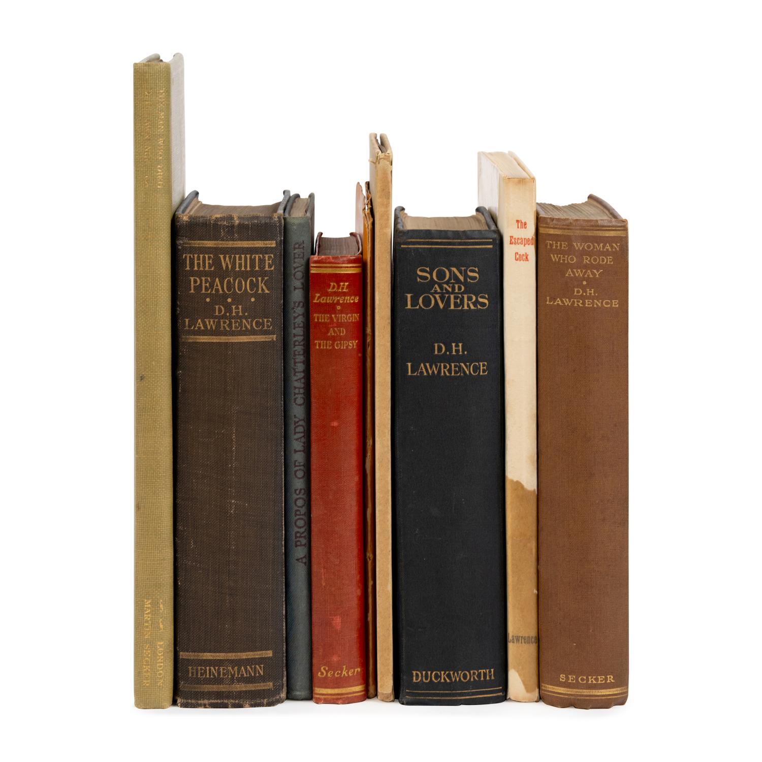 Lawrence, D.H. (1885-1930). A group of 9 titles, most first editions, comprising: