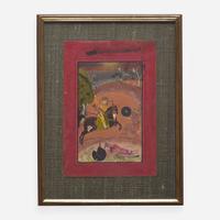 An Indian portrait of Jagat Singh II; and Nata Ragini from a dispersed ragamala 印度人物画两幅 18th century ????