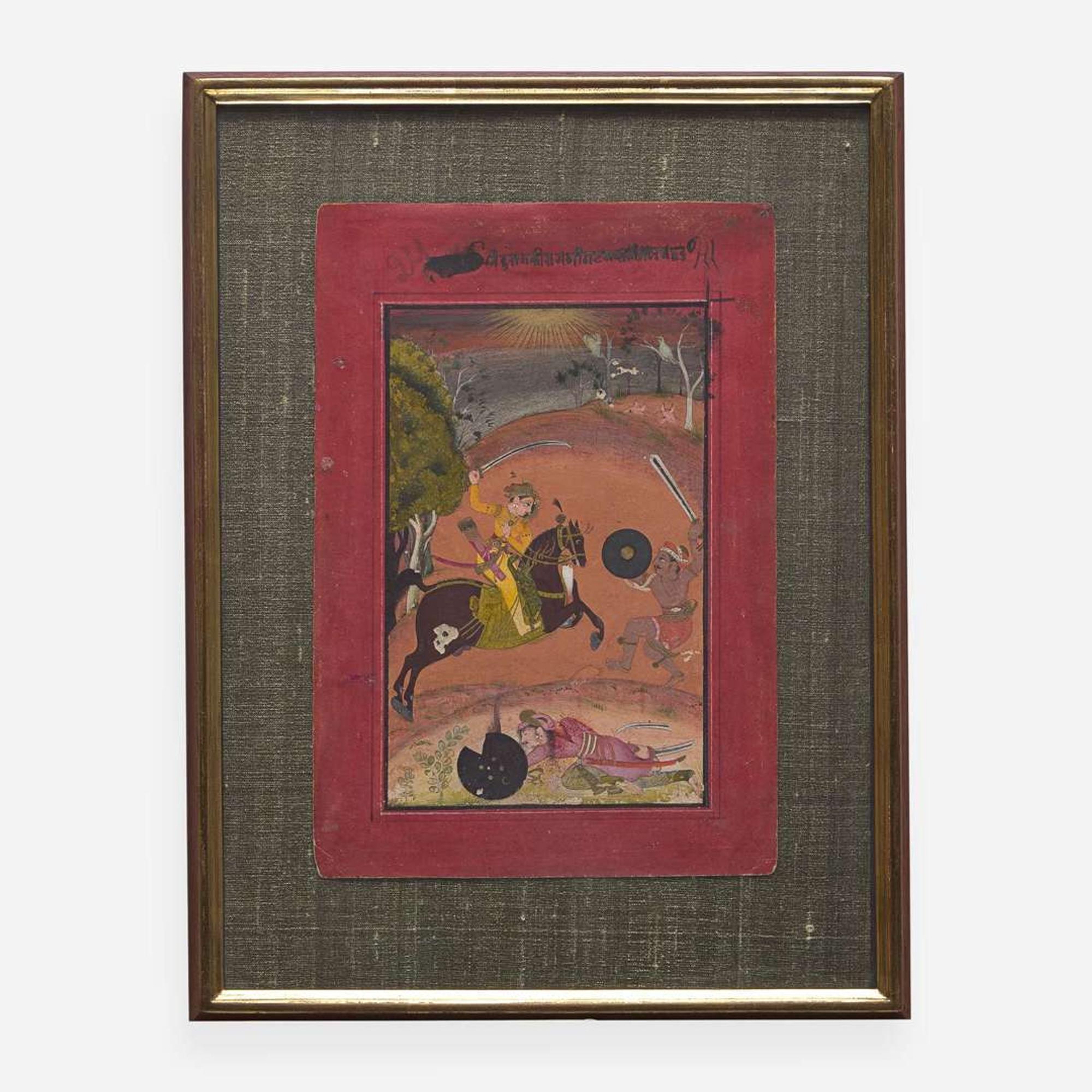 An Indian portrait of Jagat Singh II; and Nata Ragini from a dispersed ragamala 印度人物画两幅 18th century ????