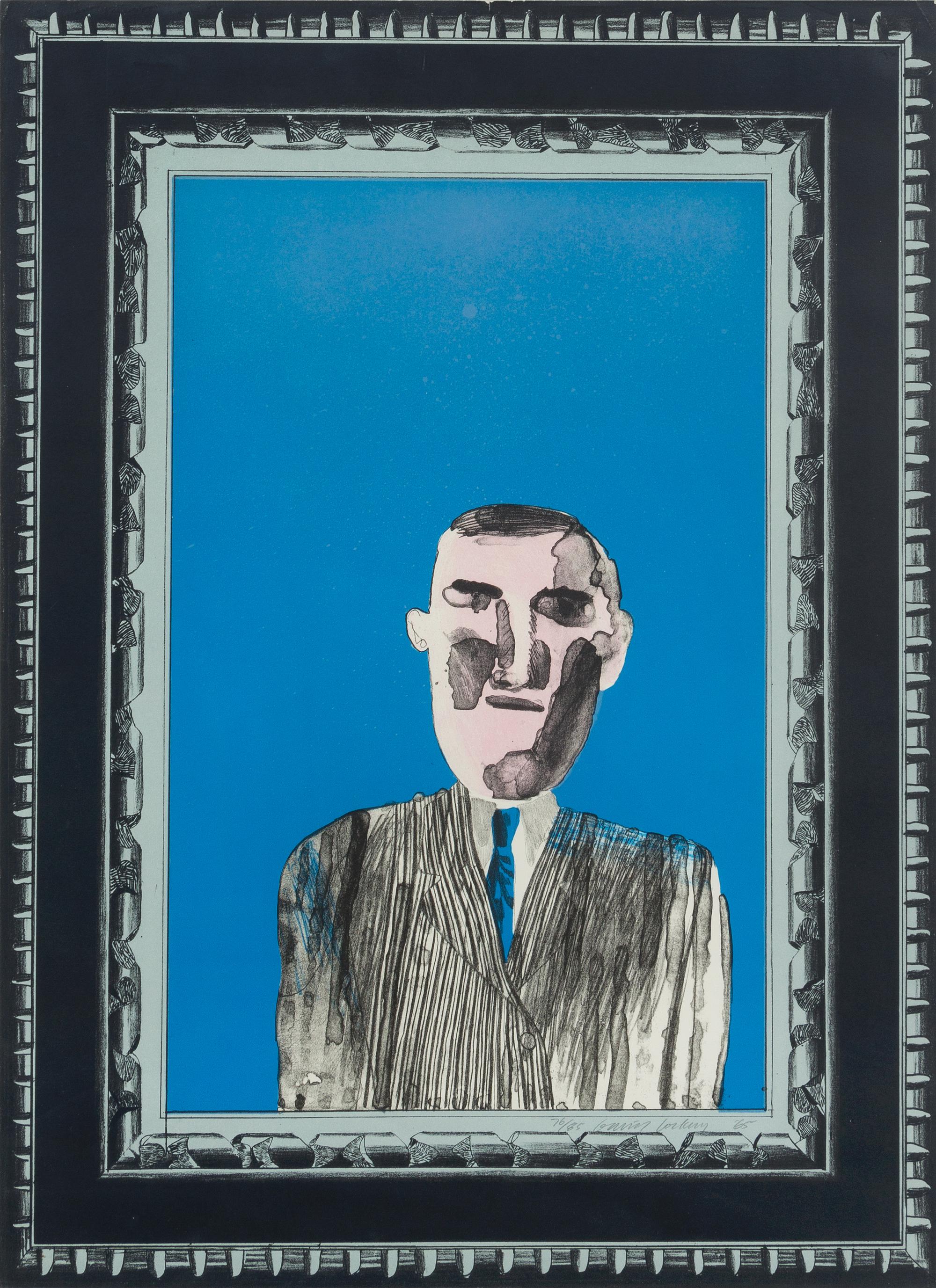 David Hockney, (British, b. 1937), Picture of a Portrait in a Silver Frame (from A Hollywood Collection), 1965