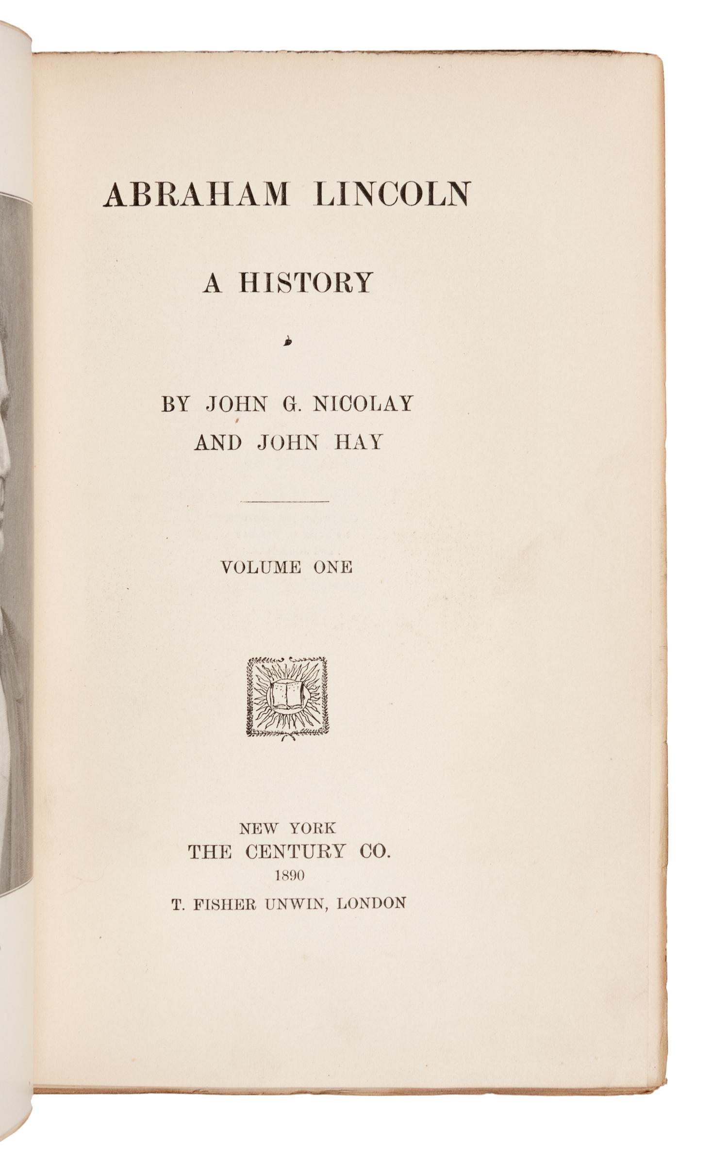 [LINCOLN, Abraham]. A group of 27 works about Lincoln, including: