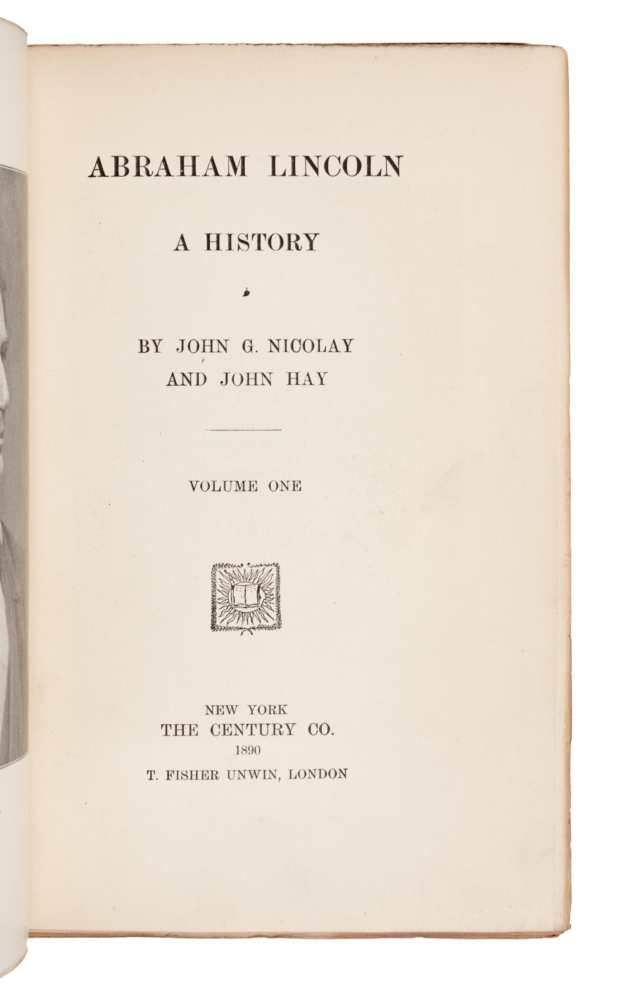 [LINCOLN, Abraham]. A group of 27 works about Lincoln, including: