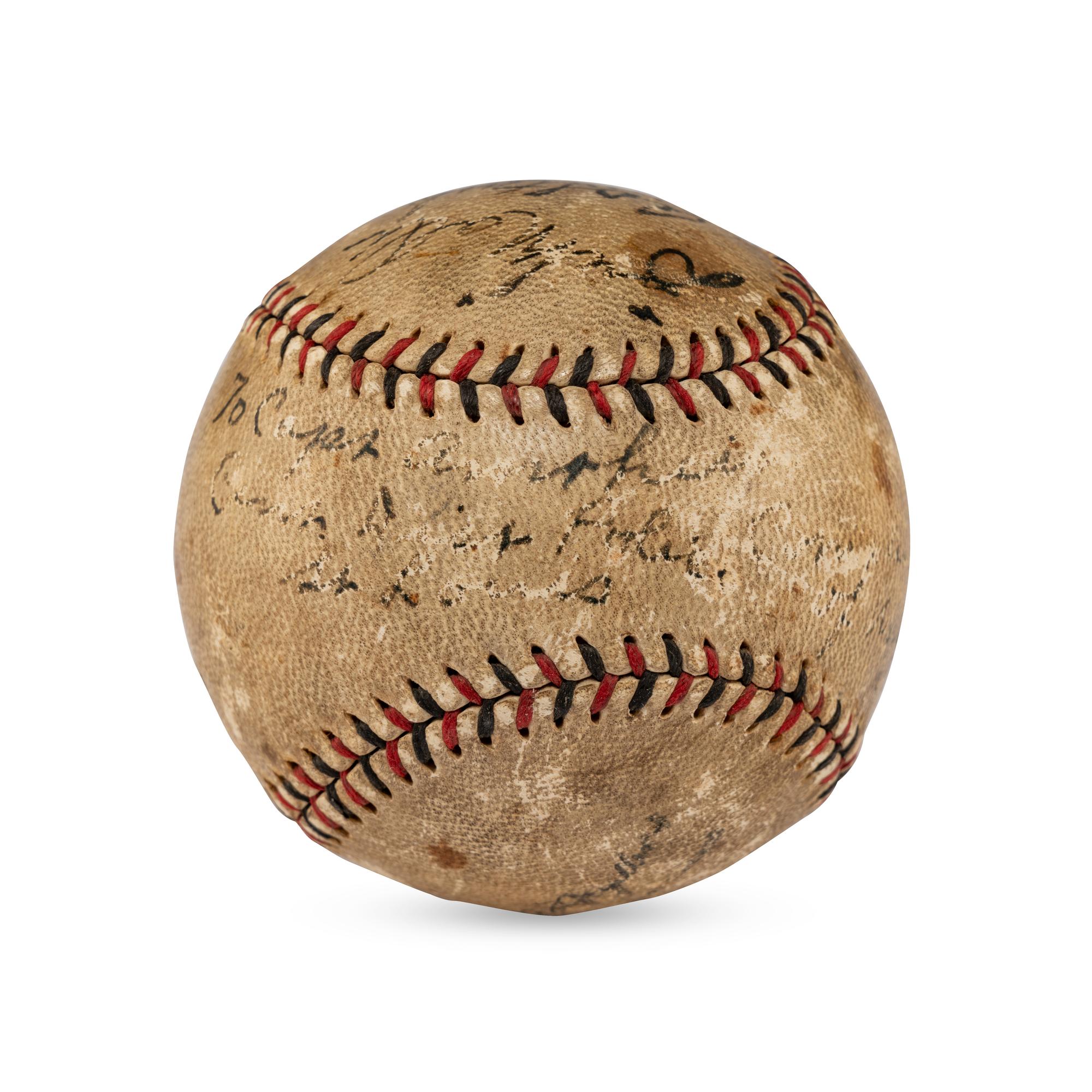 A 1931 World Series Umpiring Crew Signed Autograph Baseball Featuring Bill Klem and Bill McGowan (JSA Letter of Authenticity),