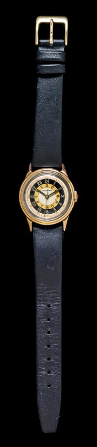 A Rose Gold and Steel Wristwatch, Movado for Tiffany & Co.,