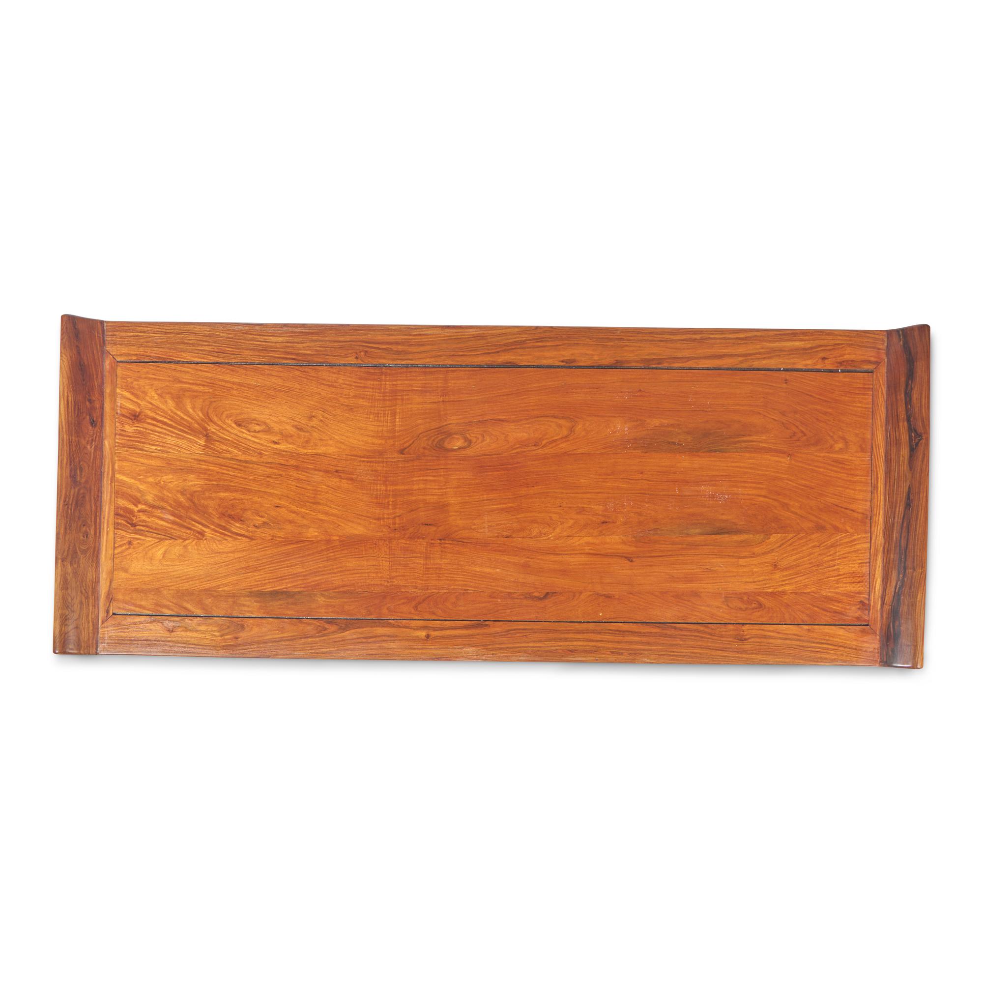A Chinese Huanghuali and Hardwood Coffer Cabinet, 20th Century — 近代 黃花梨拼硬木翹頭二連櫥