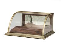 A Pair of Excelsior Show Case Works Metal Frame Countertop Display Cases