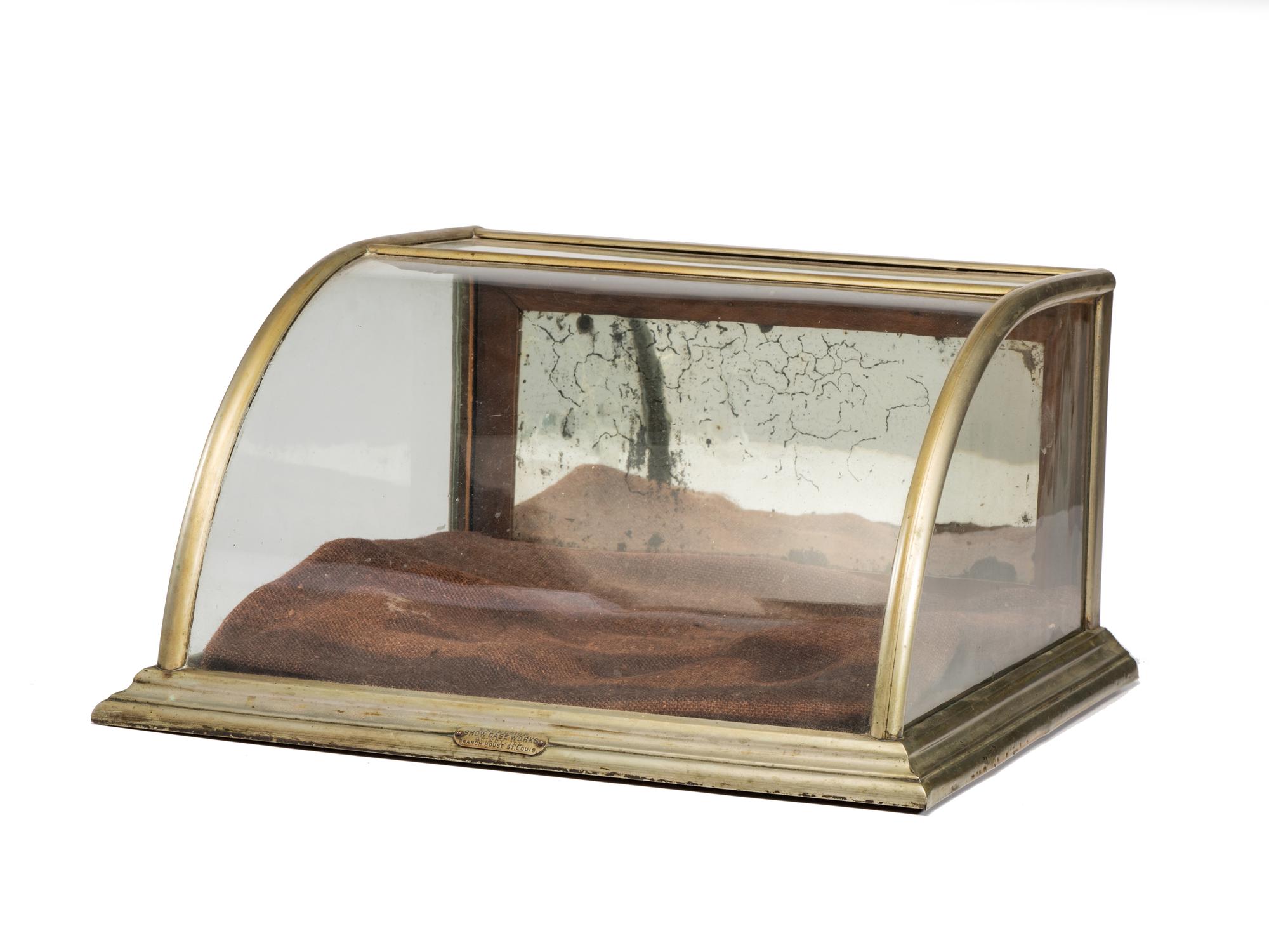 A Pair of Excelsior Show Case Works Metal Frame Countertop Display Cases
