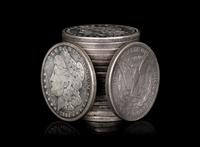 A Group of Seventeen Morgan $1 Coins