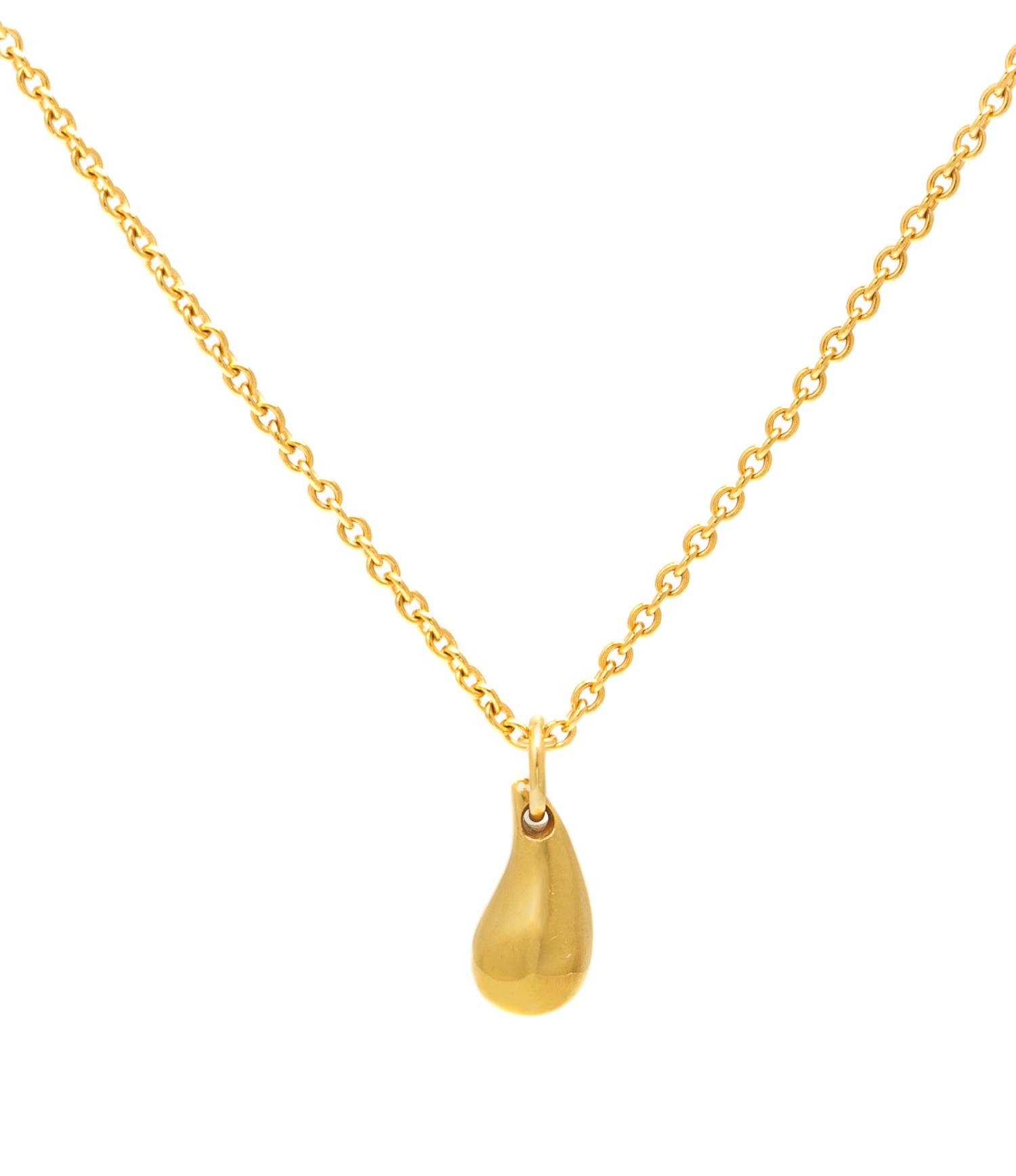 An 18 Karat Yellow Gold Teardrop Charm, Elsa Peretti for Tiffany & Co., 1.80 dwts.