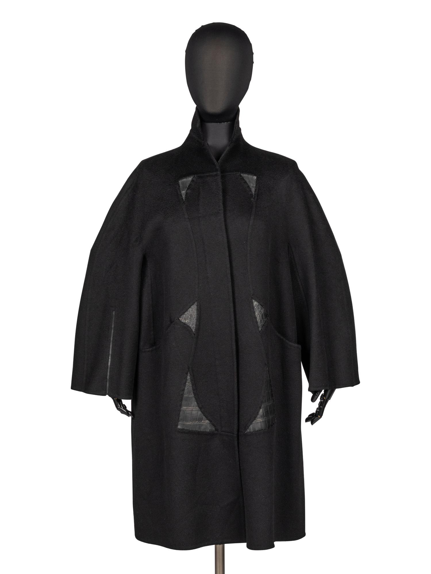 Ralph Rucci, Cashmere and Alligator Skin Coat