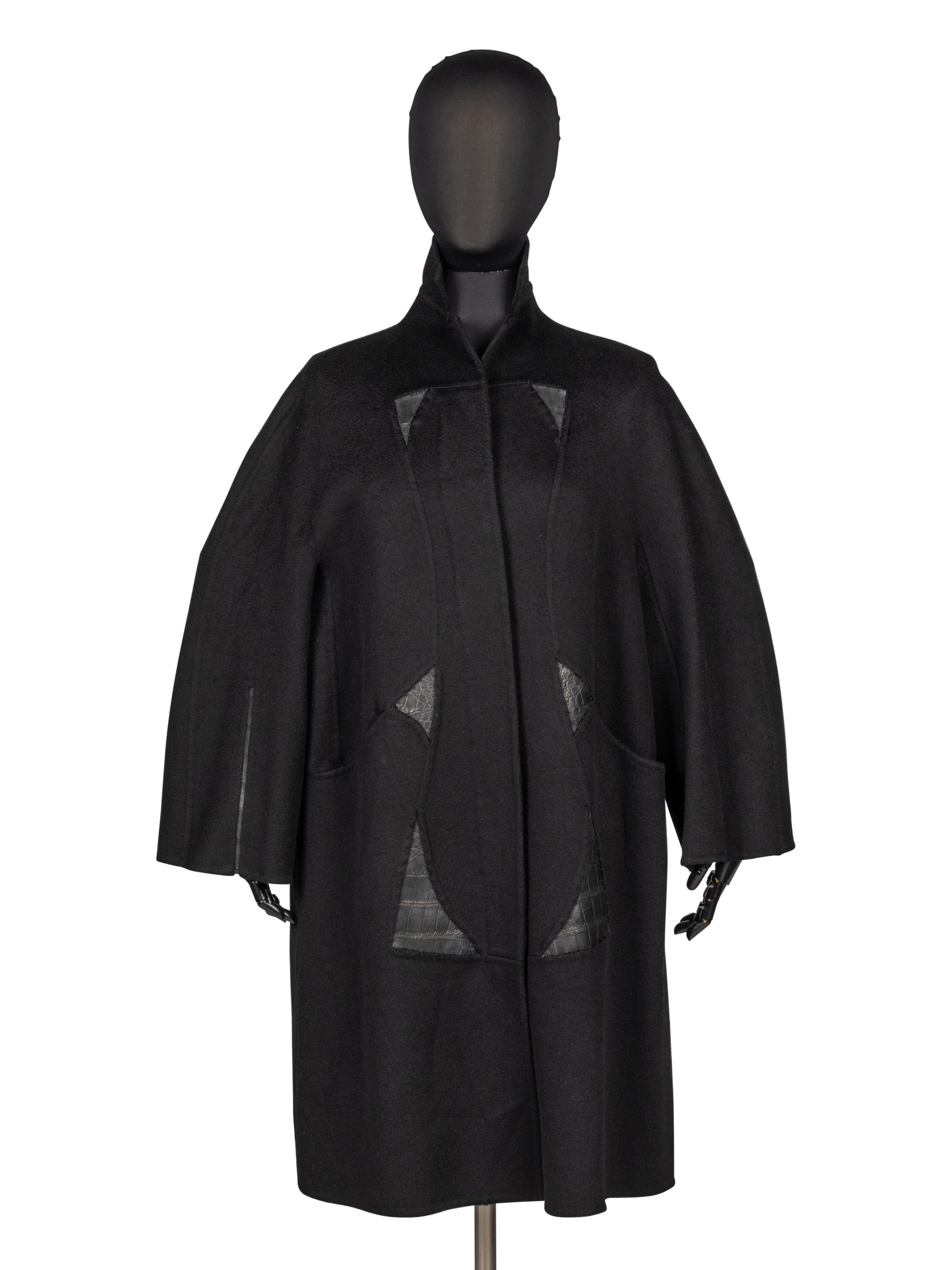 Ralph Rucci, Cashmere and Alligator Skin Coat