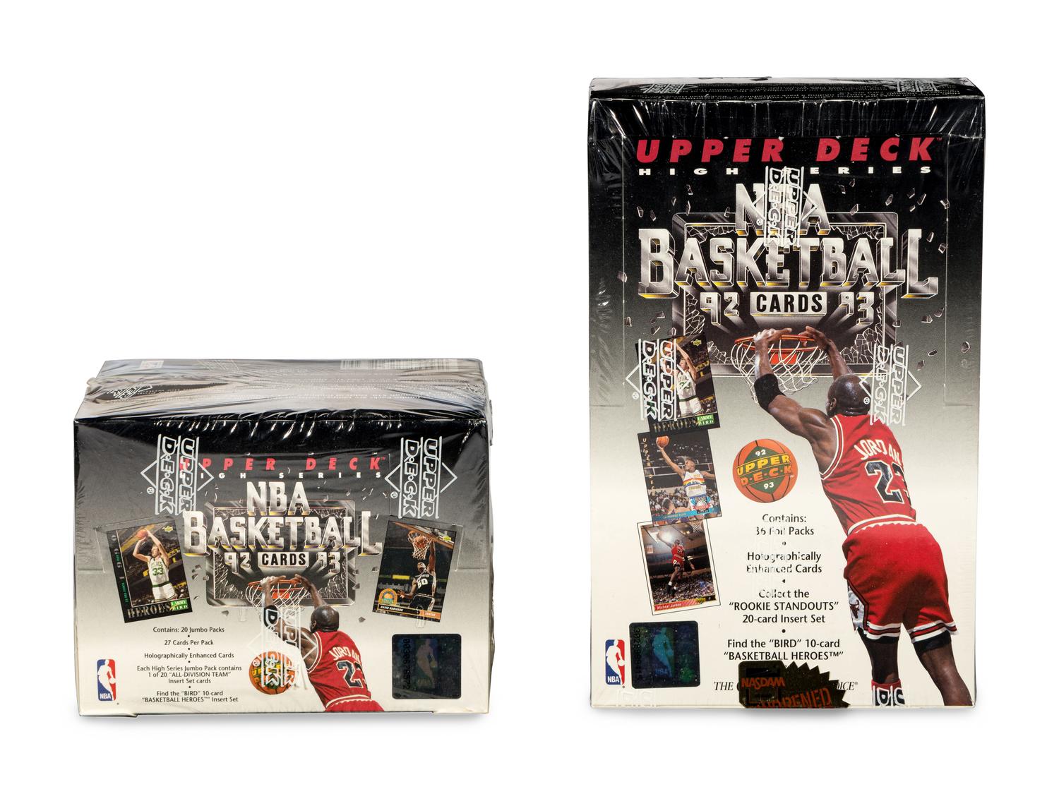 A Group of 1992-93 Unopened Upper Deck High Series Basketball Boxes (Possible Shaquille O'Neal Rookie Cards)