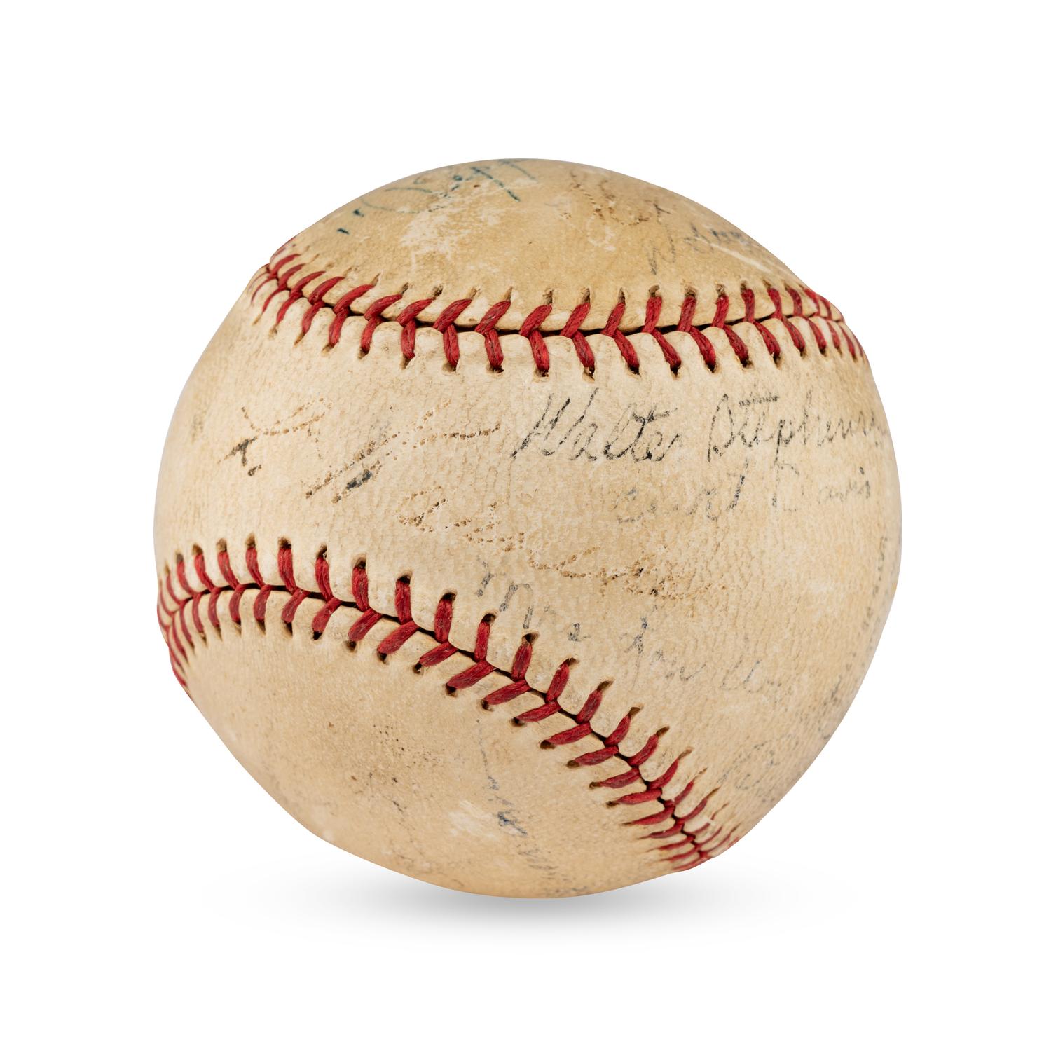 A 1936 Chicago Cubs and St. Louis Cardinals Multi Signed Autograph Baseball (Beckett Authentication Services)