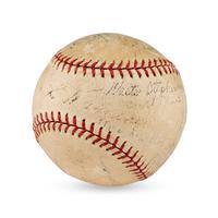A 1936 Chicago Cubs and St. Louis Cardinals Multi Signed Autograph Baseball (Beckett Authentication Services)