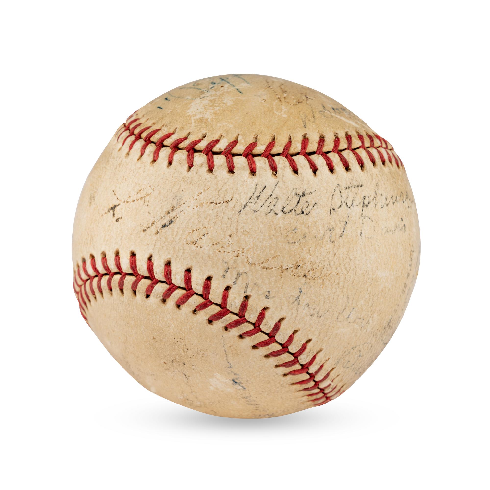 A 1936 Chicago Cubs and St. Louis Cardinals Multi Signed Autograph Baseball (Beckett Authentication Services)