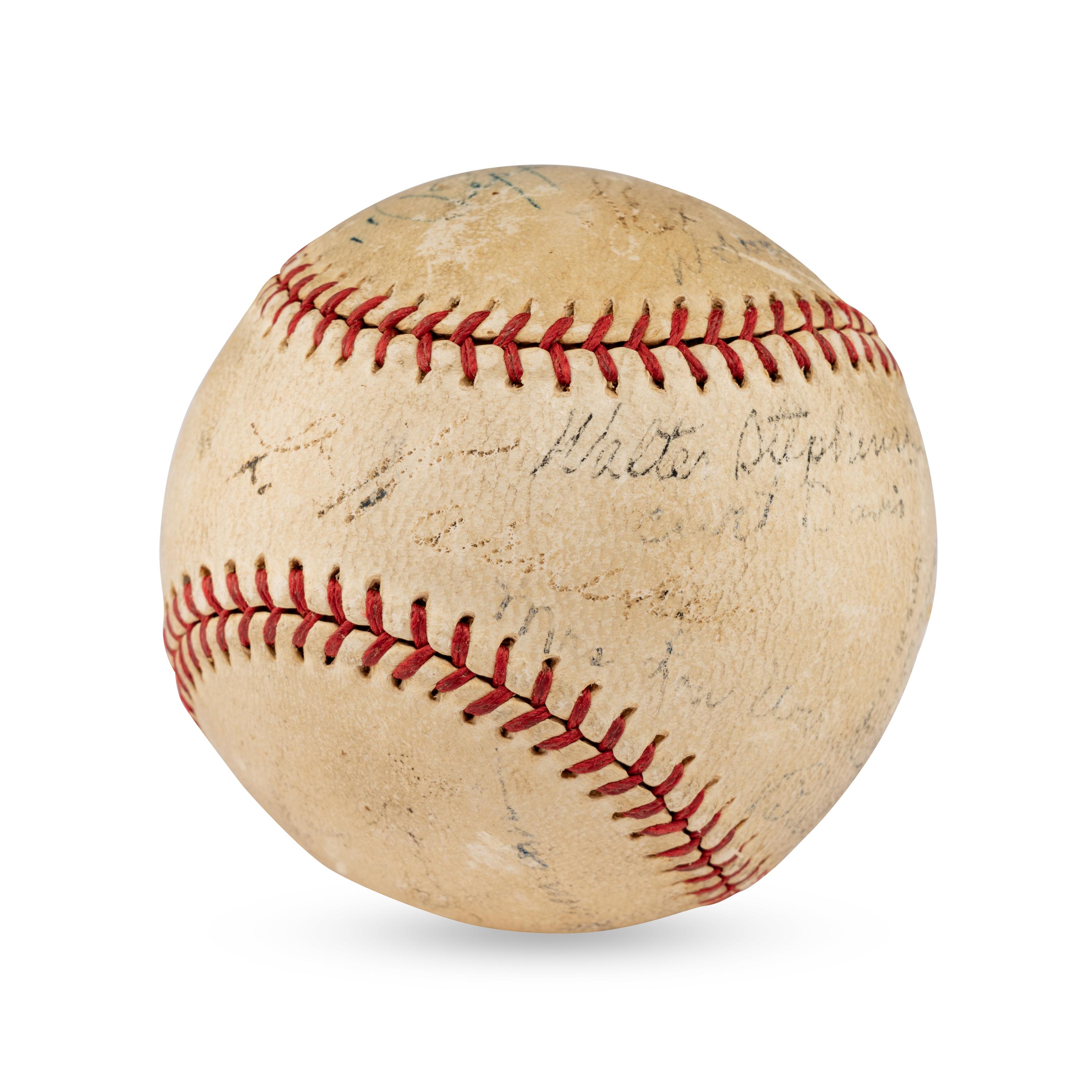 A 1936 Chicago Cubs and St. Louis Cardinals Multi Signed Autograph Baseball (Beckett Authentication Services)