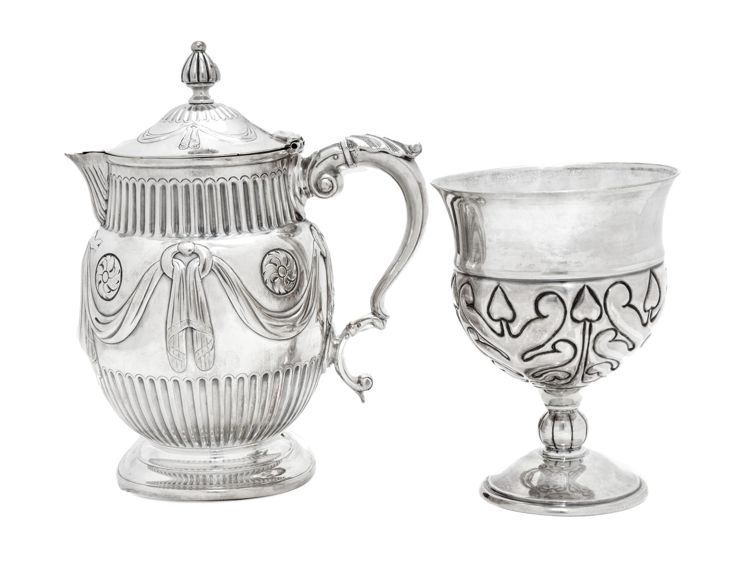 Two Continental Silver Table Articles