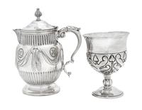 Two Continental Silver Table Articles