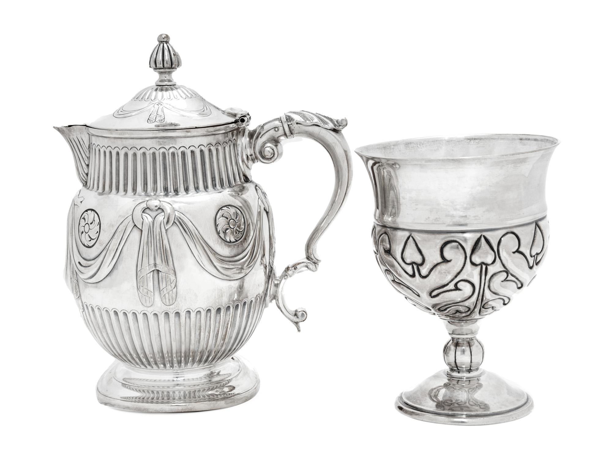 Two Continental Silver Table Articles