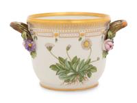 A Royal Copenhagen Flora Danica Porcelain Cache Pot