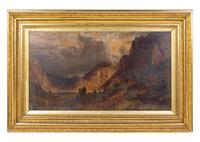 Albert Bierstadt (American 1830-1902) Storm in the Rocky…
