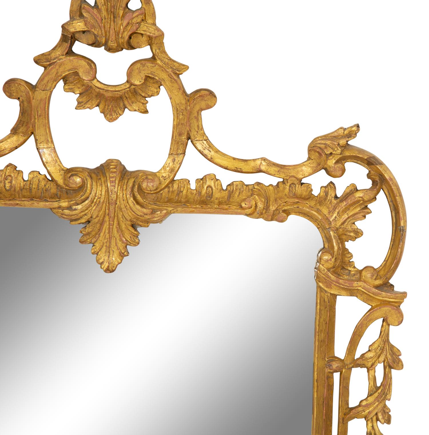A Louis XV Style Giltwood Mirror