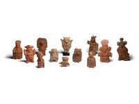 Twelve Maya Terracotta Ocarinas