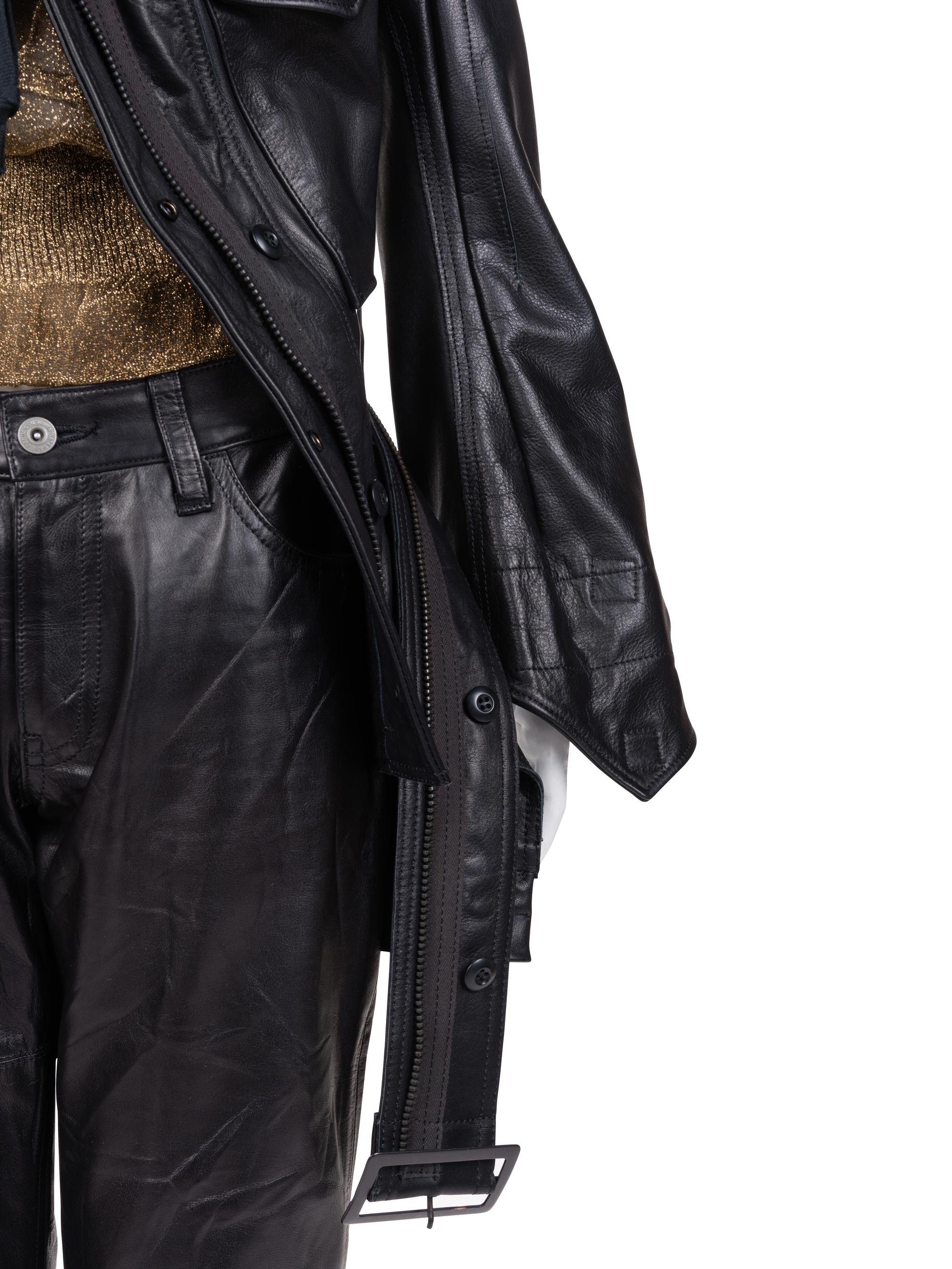 Junya Watanabe Punk Leather Three-Piece Ensemble, Fall/Winter 2006