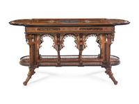An Egyptian Marquetry Center Table