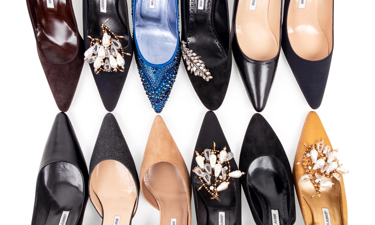 Twelve Pairs of Manolo Blahnik Heels
