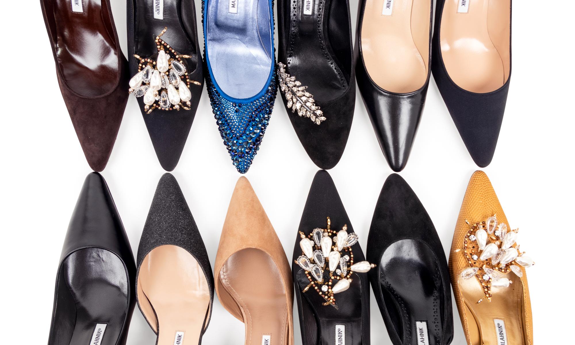 Twelve Pairs of Manolo Blahnik Heels