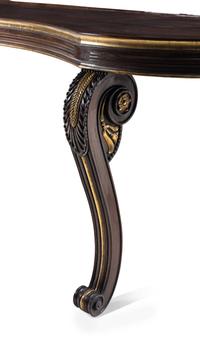 A Dessin Fournir Parcel-Gilt Walnut Console Table