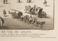 A Copper Engraving by Francois-Philippe Charpentier (French, 1734-1817) Vue Persepctive de la Facade de L'Abbaye Royal du Val du Grace